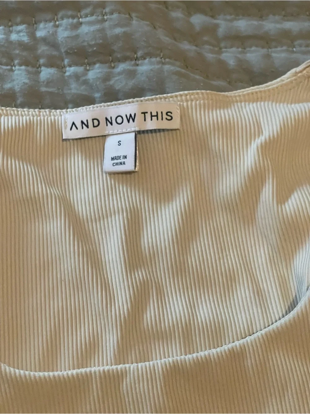 And Now This Beige Long Sleeve Scoop Neck Bodysuit - Picture 3 of 3